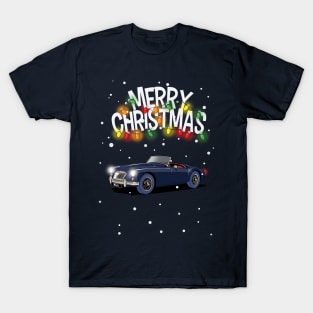 Classic MG MGA Roadster Christmas Sweater design T-Shirt